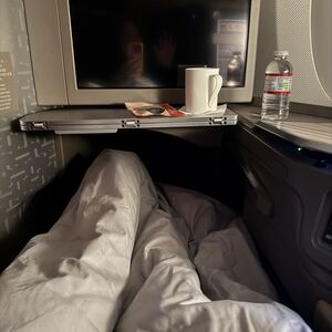 Stretching my legs mid-flight