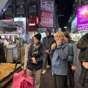 Waiting, see the line forming behind us?