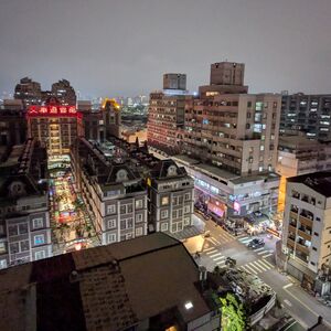 View of the neighborhood from Chau-Wen's window